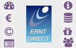 Icones symbolisant les avantages d'être client régulier d'ERNT Direct